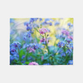 Vergeet-me-niet bloemen fleece deken (Voorkant (Horizontaal))