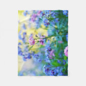 Vergeet-me-niet bloemen fleece deken (Voorkant)