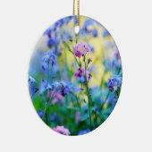 Vergeet-me-niet bloemen keramisch ornament (Rechts)