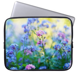 Vergeet-me-niet bloemen laptop sleeve