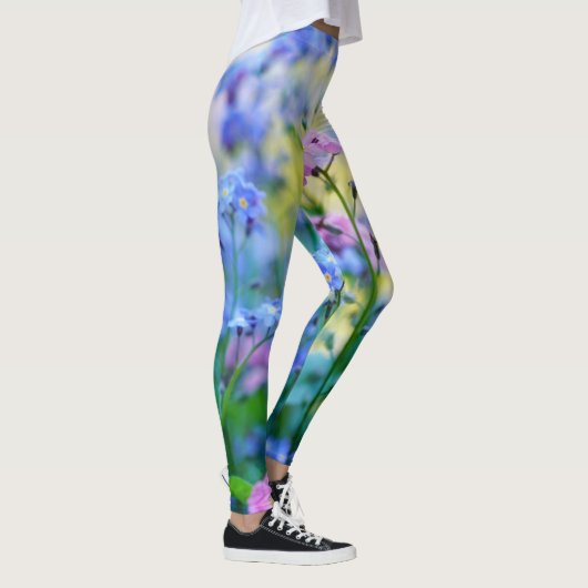 Vergeet-me-niet bloemen leggings (Rechts)