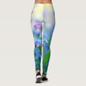 Vergeet-me-niet bloemen leggings (Achterkant)