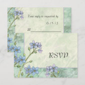 Vergeet me niet bloemen lente bruiloft antwoord Ka (Voorkant / Achterkant)