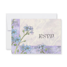 Vergeet me niet bloemen lente bruiloft antwoord Ka