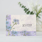 Vergeet me niet bloemen lente bruiloft antwoord Ka (Staand voorkant)