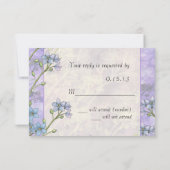 Vergeet me niet bloemen lente bruiloft antwoord Ka (Achterkant)