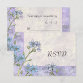 Vergeet me niet bloemen lente bruiloft antwoord Ka (Voorkant / Achterkant)