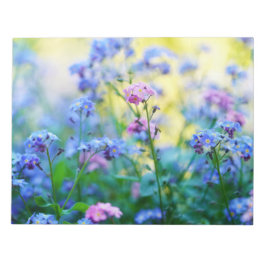 Vergeet-me-niet bloemen notitieblok