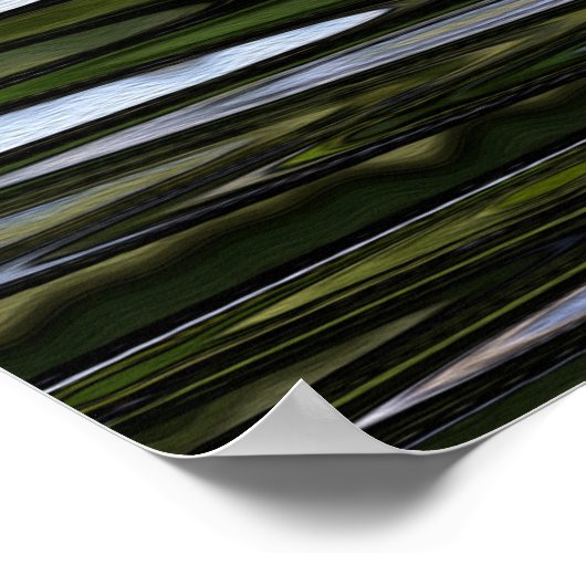 Vergeet me niet bloemen poster (Hoek)