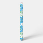 Vergeet me niet bloemen samsung galaxy hoesje (Linkerkant)