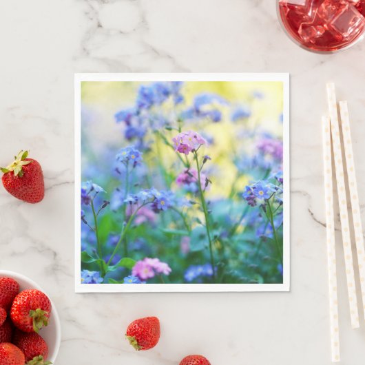 Vergeet-me-niet bloemen servet (Insitu)