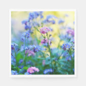 Vergeet-me-niet bloemen servet (Voorkant)