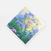 Vergeet-me-niet bloemen servet (Hoek)