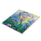 Vergeet-me-niet bloemen tegeltje (Zijkant)