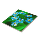 Vergeet me-niet bloemen tegeltje (Zijkant)