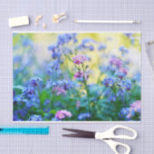 Vergeet-me-niet bloemen tissuepapier (Craft)