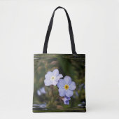 Vergeet me niet bloemen tote bag (Voorkant)