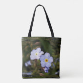 Vergeet me niet bloemen tote bag (Achterkant)