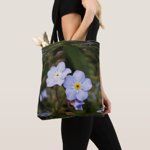Vergeet me niet bloemen tote bag