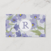 vergeet-me-niet-bloemen visitekaartje (Voorkant)