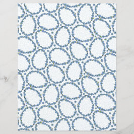 Vergeet me niet bloemenveld met paasei