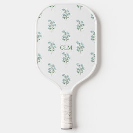Vergeet me niet bloemig zoete preppy pickleball paddle