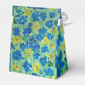 Vergeet-me-niet bloemige gunst doos bedankdoosjes (Achterkant)