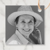 Vergeet me niet bloemzaad begrafenis gedenkteken bedankjes labels (Achterkant)