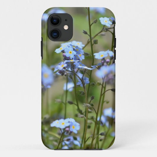 Vergeet me niet Blue Floral Phone Case (Achterkant)