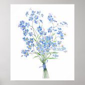 vergeet me niet , boeket 2020 . poster (Voorkant)