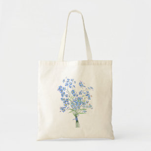 vergeet me niet , boeket 2020 . tote bag
