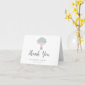 Vergeet-me-niet boeket bruiloft dank u kaarten (Gele Bloem)