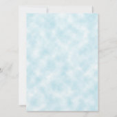 Vergeet me niet boeket op blauwe achtergrond bruil kaart (Achterkant)