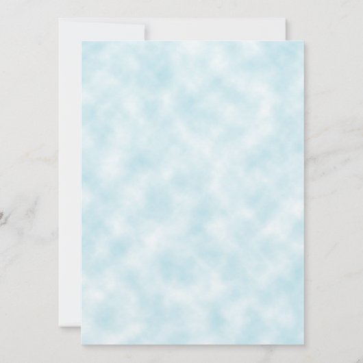 Vergeet me niet boeket op blauwe achtergrond bruil kaart (Achterkant)