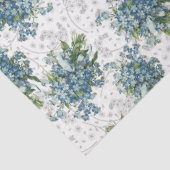 Vergeet me niet bouquet tissue papier (Detail)