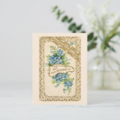 vergeet-me-niet briefkaart (Staand voorkant)