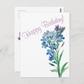 Vergeet me niet briefkaart (Voorkant / Achterkant)