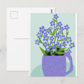 Vergeet me niet Briefkaart (Voorkant / Achterkant)