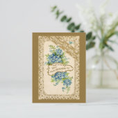  vergeet-me-niet briefkaart (Staand voorkant)