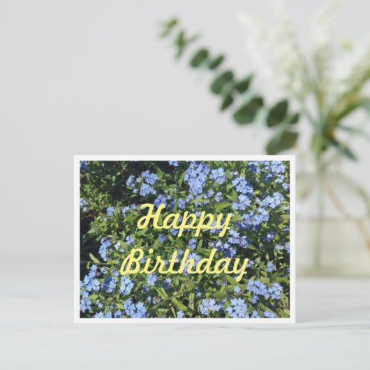 Vergeet-me-niet Briefkaart (Staand voorkant)
