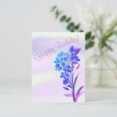 Vergeet me niet briefkaart (Staand voorkant)