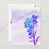 Vergeet me niet briefkaart (Voorkant / Achterkant)