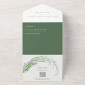 Vergeet-me-niet bruiloft alles in één uitnodiging (Buitenkant)