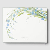 Vergeet-me-niet bruiloft gastenboek (Achterkant)