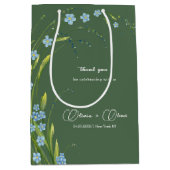 Vergeet-me-niet bruiloft medium cadeauzakje (Voorkant)