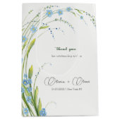 Vergeet-me-niet bruiloft medium cadeauzakje (Voorkant)