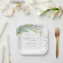 Vergeet-me-niet bruiloft welkom