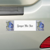 Vergeet me niet bumpersticker (Op auto)