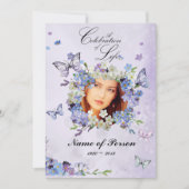 Vergeet me niet Butterflies Celebratie van het lev Kaart (Voorkant)