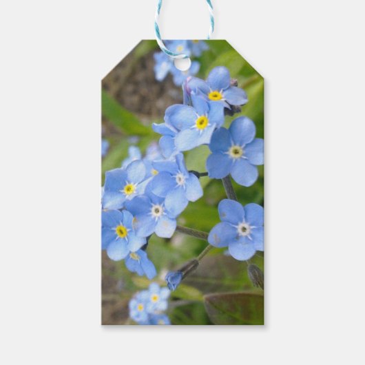 Vergeet me niet cadeau Label Cadeaulabel (Voorkant)